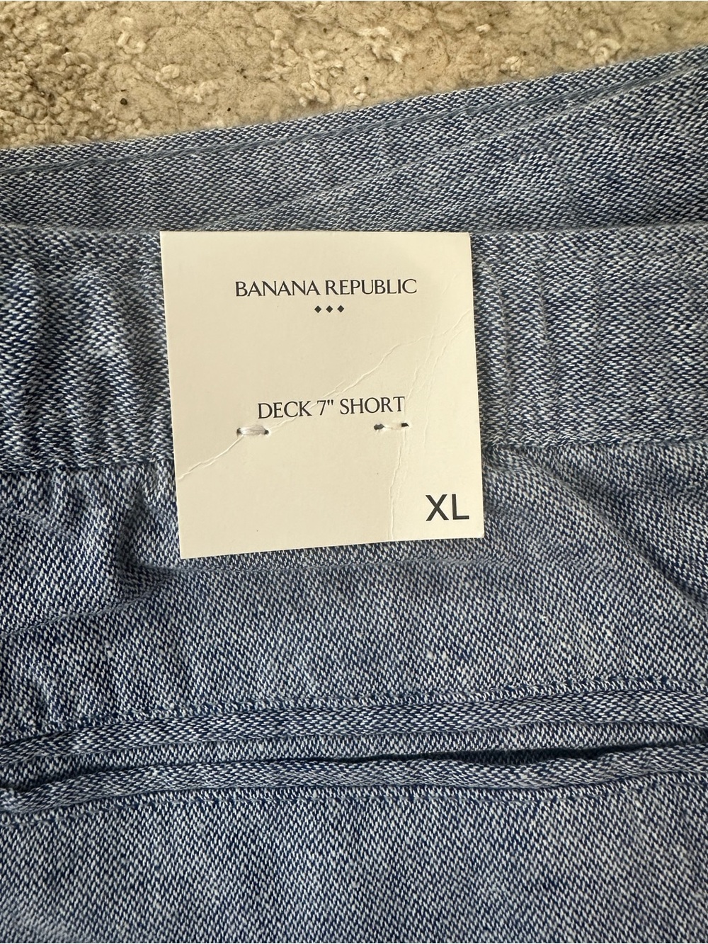 Banana Republic Blue Flat Front Men’s Shorts Size XL 7” inseam - Picture 4 of 4